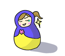 Matryoshka 3sisters sticker #3203779