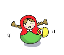 Matryoshka 3sisters sticker #3203784