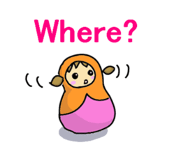 Matryoshka 3sisters sticker #3203787