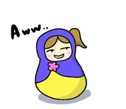 Matryoshka 3sisters sticker #3203795