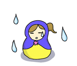 Matryoshka 3sisters sticker #3203797