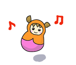 Matryoshka 3sisters sticker #3203798