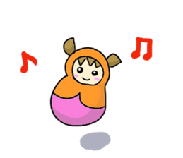 Matryoshka 3sisters sticker #3203798