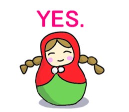 Matryoshka 3sisters sticker #3203803