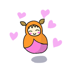 Matryoshka 3sisters sticker #3203805