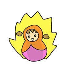 Matryoshka 3sisters sticker #3203806