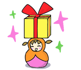 Matryoshka 3sisters sticker #3203807