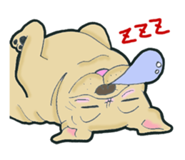 Frenchbulldog BUHIBUHI world sticker #3203935