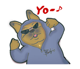 Frenchbulldog BUHIBUHI world sticker #3203970