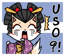 Kabuki Woman sticker #3204352