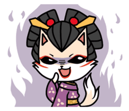 Kabuki Woman sticker #3204370