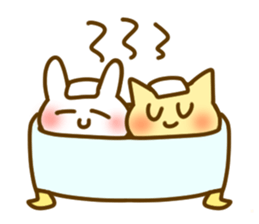 Jellyfish cat rabbit sticker #3204846