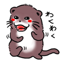 Otter & Hedgehog sticker #3205139