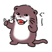Otter & Hedgehog sticker #3205161