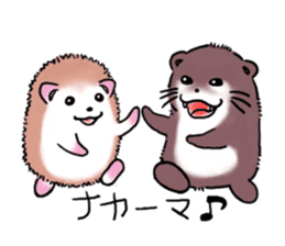 Otter & Hedgehog sticker #3205168