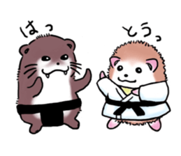 Otter & Hedgehog sticker #3205169