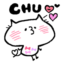 White Cat Ocean sticker #3206041