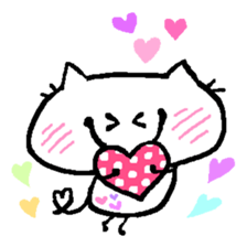 White Cat Ocean sticker #3206042