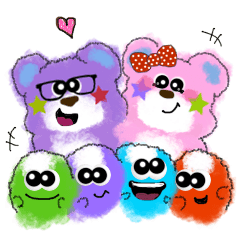Lovie bear & friends! (ver.2)