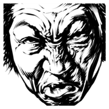 anger faces sticker #3206293