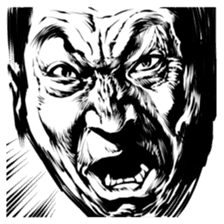 anger faces sticker #3206294
