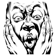 anger faces sticker #3206310