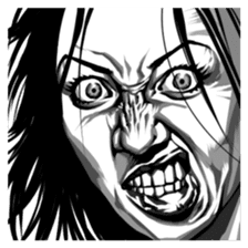 anger faces sticker #3206322