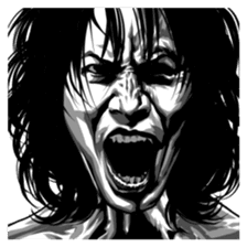 anger faces sticker #3206324