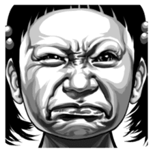 anger faces sticker #3206329