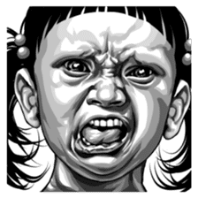 anger faces sticker #3206330