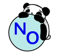 Easygoing Panda sticker #3206573