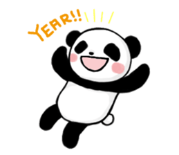 Easygoing Panda sticker #3206576