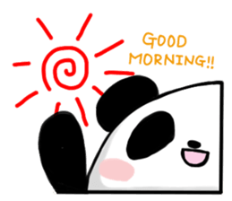 Easygoing Panda sticker #3206583