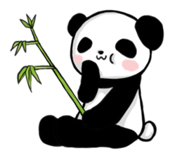 Easygoing Panda sticker #3206585