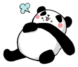 Easygoing Panda sticker #3206586