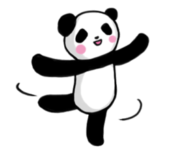 Easygoing Panda sticker #3206600