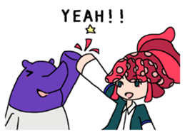 boy&tapir sticker #3207271