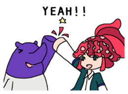 boy&tapir sticker #3207271