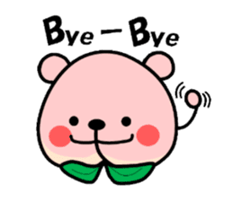 Sweet Peach Bear sticker #3207497