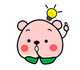 Sweet Peach Bear sticker #3207500