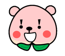 Sweet Peach Bear sticker #3207504