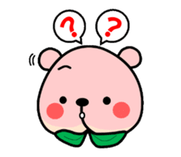 Sweet Peach Bear sticker #3207511