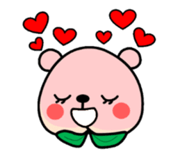 Sweet Peach Bear sticker #3207514