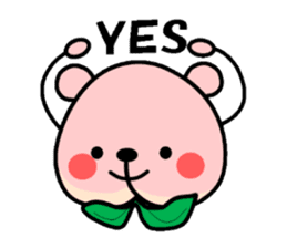 Sweet Peach Bear sticker #3207518