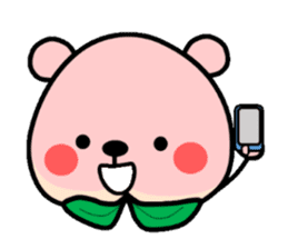 Sweet Peach Bear sticker #3207522