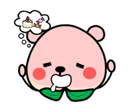 Sweet Peach Bear sticker #3207526