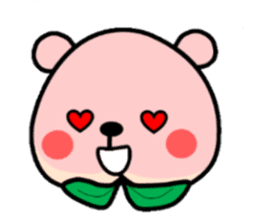 Sweet Peach Bear sticker #3207527