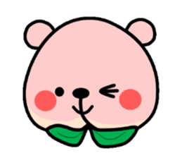 Sweet Peach Bear sticker #3207528