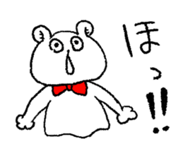 Bow Tie kumagoro of Kansai dialect sticker #3207597