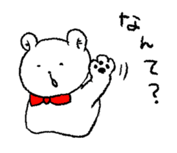 Bow Tie kumagoro of Kansai dialect sticker #3207601